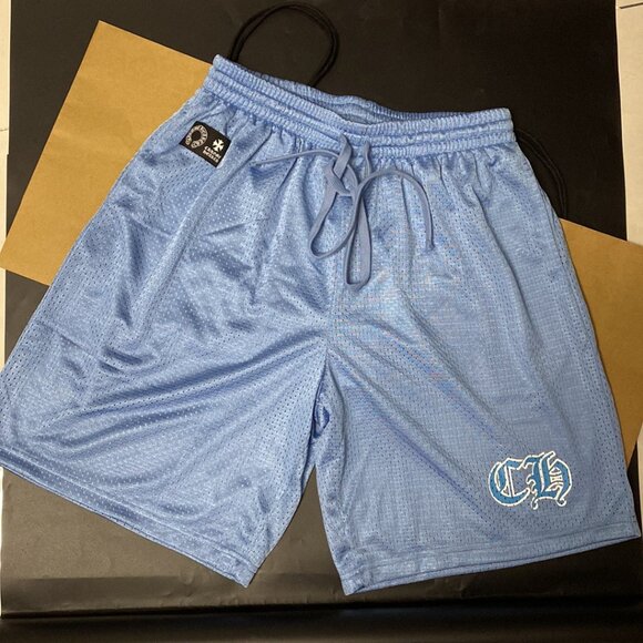 Chrome Hearts CH Mesh Casual Ball Pants-Light Blue - Picture 2 of 6